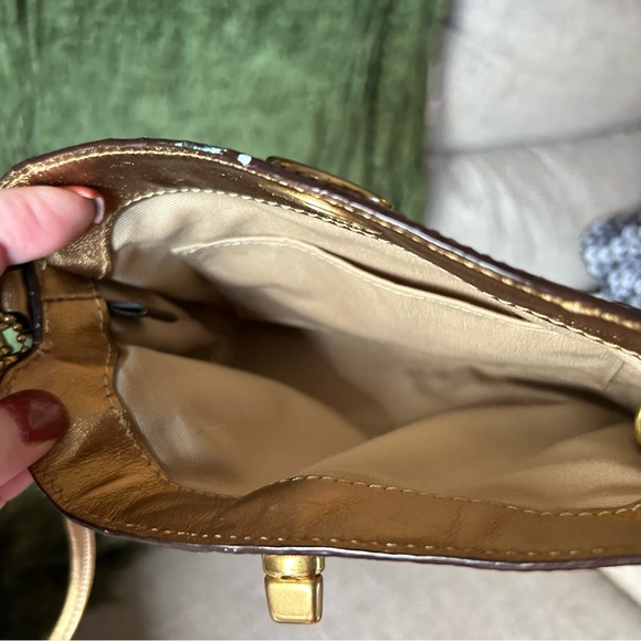 Coach gold evening bag - Picture 3 of 5